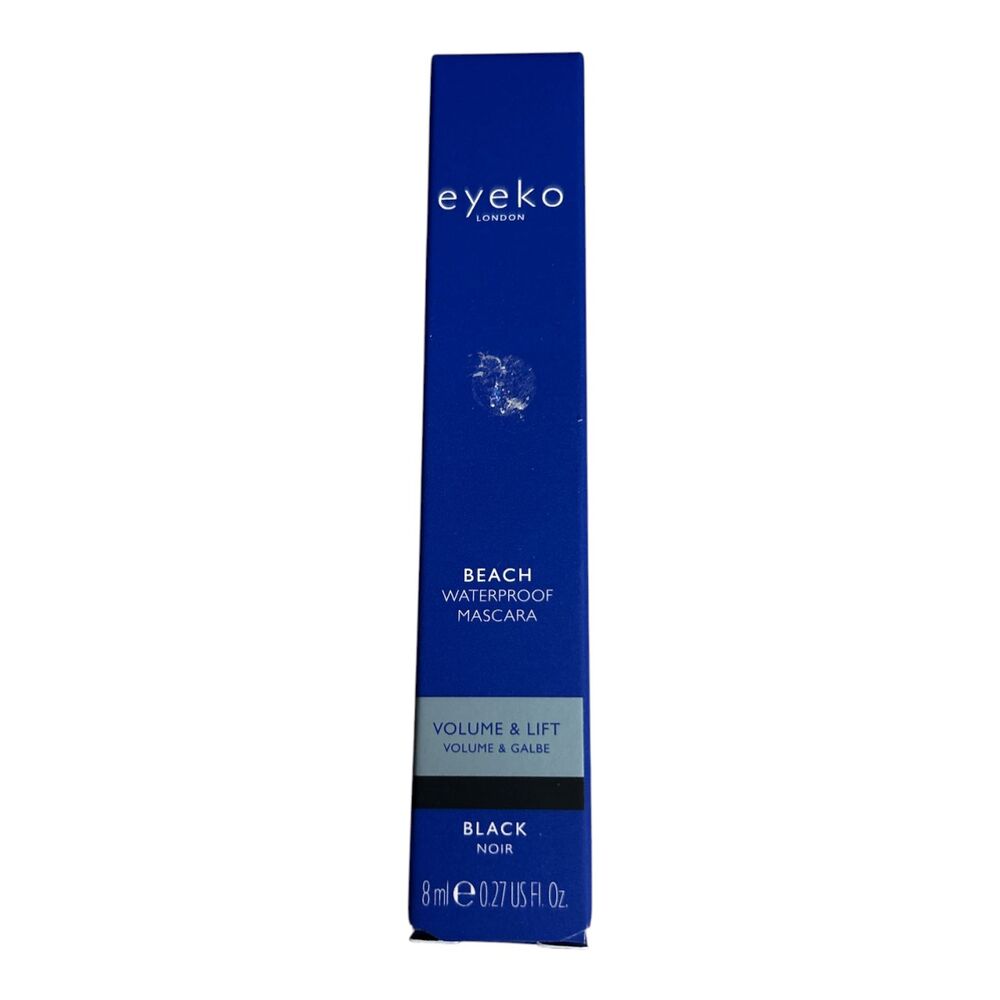 NEW Eyeko London Beach Waterproof Mascara Black Noir Volume & Lift 8 ml